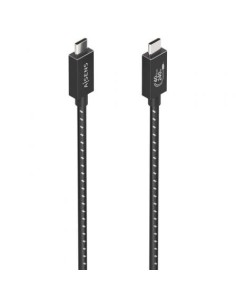 Cable USB 4.0 Tipo-C Aisens A156-0868/ USB Tipo-C Macho - USB Tipo-C Macho/ Hasta 240W/ 40Gbps/ 1.5m/ Gris