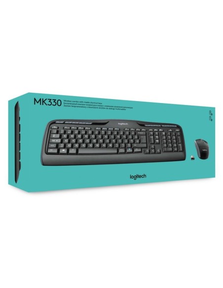 Logitech Teclado+ Ratón MK330 USB Negro