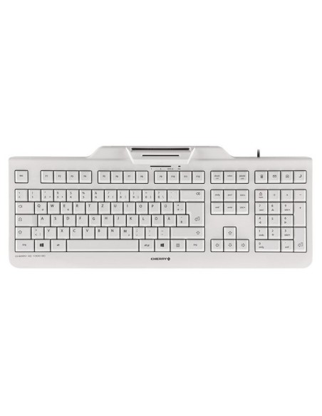 Cherry Teclado+Lector Chip Integrado (DNIe) Blanco