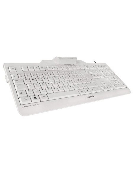 Cherry Teclado+Lector Chip Integrado (DNIe) Blanco