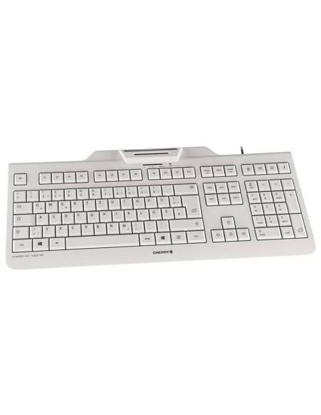 Cherry Teclado+Lector Chip Integrado (DNIe) Blanco