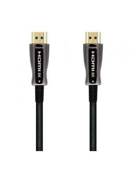 Cable HDMI 2.1 AOC 8K Aisens A153-0524/ HDMI Macho - HDMI Macho/ 100m/ Negro