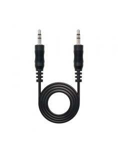 Cable Estéreo Nanocable 10.24.0105/ Jack 3.5 Macho - Jack 3.5 Macho/ 5m/ Negro