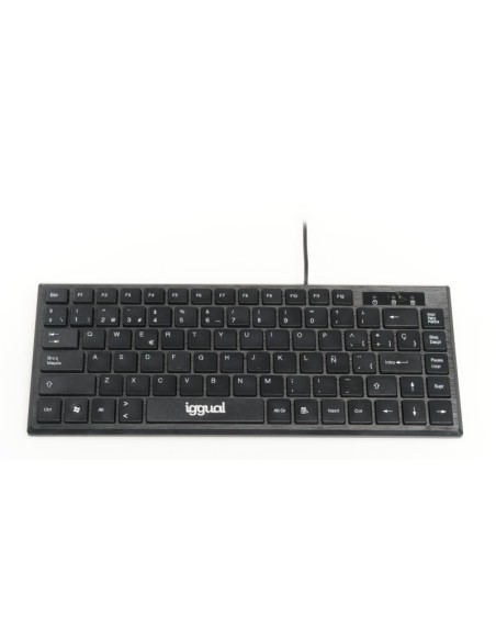 iggual Teclado USB compacto TKL Slim TKL-USB negro