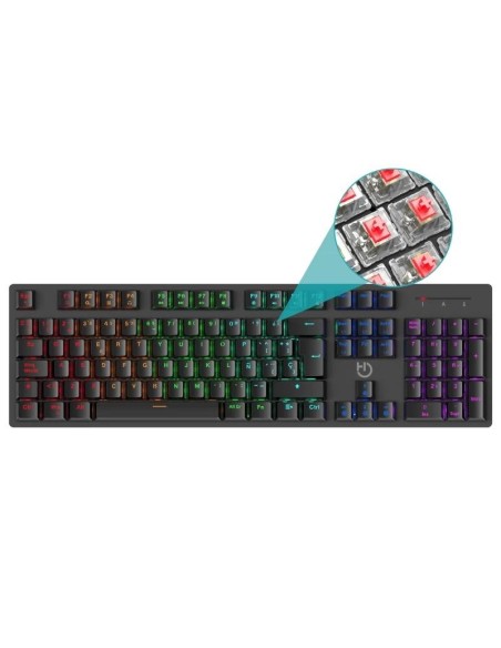 HIDITEC Teclado Gaming GK400 mecanico