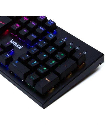 iggual Teclado gaming mecánico OBSIDIAN RGB negro
