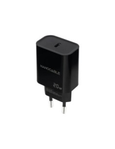 Nanocable Cargador pared USB-C PD 20W Negro