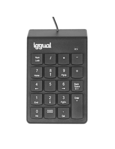 iggual Teclado numérico USB CK-NUM-19T negro