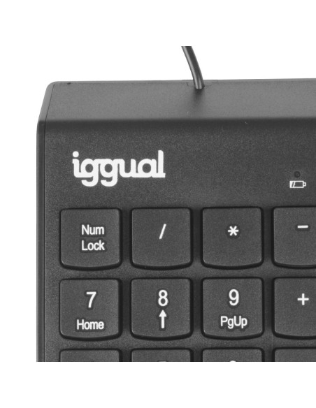 iggual Teclado numérico USB CK-NUM-19T negro