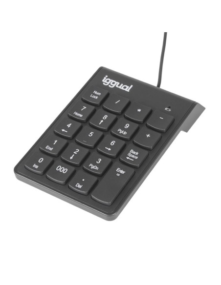 iggual Teclado numérico USB CK-NUM-19T negro