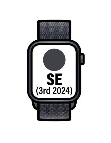 Apple Watch Series 10/ GPS/ 42mm/ Caja de Aluminio Negro Azabache / Correa Loop Deportiva Tinta