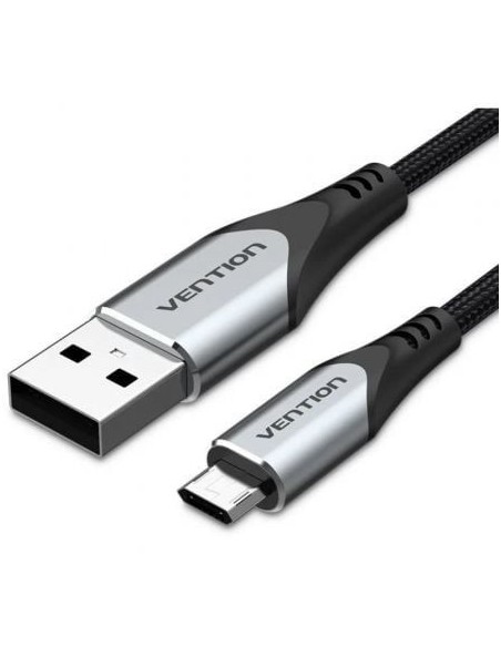 Cable USB 2.0 Vention COCHG/ USB Macho - MicroUSB Macho/ 480Mbps/ 1.5m/ Negro