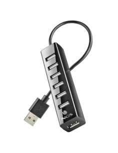 NGS Hub 7 puertos 2.0 con adap.corriente