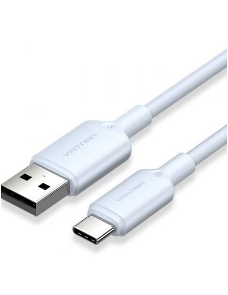 Cable USB 2.0 Tipo-C Vention CTQLH/ USB Tipo-C Macho - USB Macho/ Hasta 60W/ 480Mbps/ 2m/ Azul