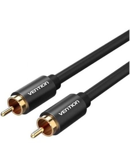 Cable Estéreo Vention VAB-R09-B150/ RCA Macho - RCA Macho/ 1.5m/ Negro