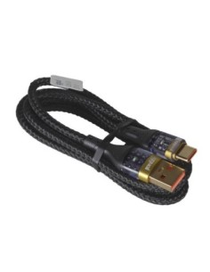iggual Cable USB-A a tipo C 3A 100 cm trenzado LED 2