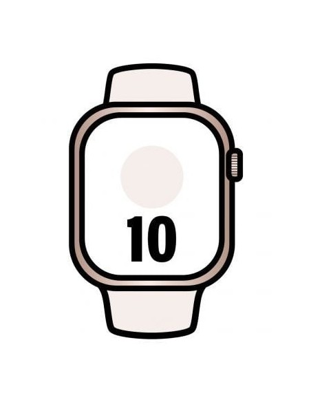 Apple Watch Series 10/ GPS/ Cellular/ 42mm/ Caja de Aluminio Oro Rosa / Correa Deportiva Rosa Rubor M/L