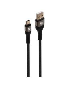 Cable USB 2.0 Tipo-C Fonestar USB-CA/ USB Tipo-C Macho - USB Macho/ 480Mbps/ Hasta 100W/ 1m/ Negro