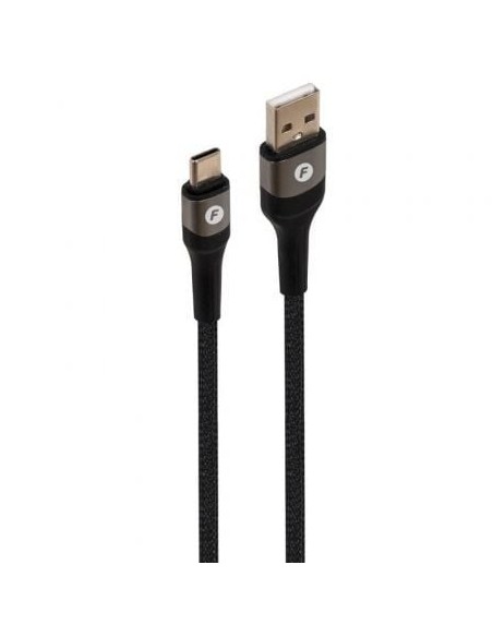 Cable USB 2.0 Tipo-C Fonestar USB-CA/ USB Tipo-C Macho - USB Macho/ 480Mbps/ Hasta 100W/ 1m/ Negro