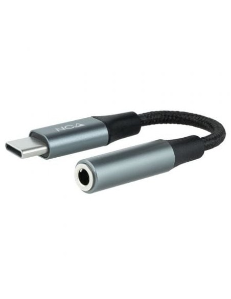 Conversor USB Tipo-C Nanocable 10.24.1204/ USB Tipo-C Macho - Jack 3.5 Hembra