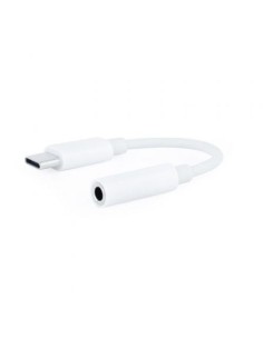 Conversor USB Tipo-C Nanocable 10.24.1205-W/ USB Tipo-C Macho - Jack 3.5 Hembra
