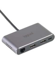 iggual Hub C 8 en 1 2xHDMI 2xUSB 2xSD RJ45 PD100W