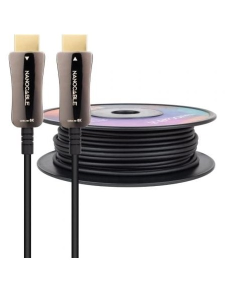 Cable HDMI 2.1 AOC 8K Nanocable 10.15.2199/ HDMI Macho - HDMI Macho/ 100m/ Negro