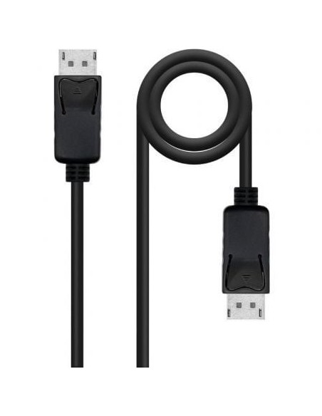 Cable DisplayPort Nanocable 10.15.2700/ DisplayPort Macho - DisplayPort Macho/ 50cm/ Negro