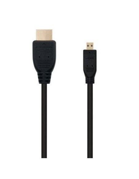 Cable Micro HDMI Nanocable 10.15.3502/ HDMI Macho - Micro HDMI Macho/ 1.8m/ Negro