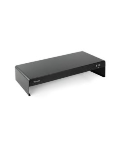 Tooq Soporte elevador monitor/portátil 3xUSB negro