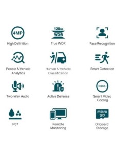 VIGI Cámara IP Bullet C340S 4MP Plástico Full-Colo 2