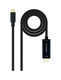 Cable Conversor Nanocable 10.15.5135/ USB Tipo-C Macho - HDMI Macho/ 5m/ Negro