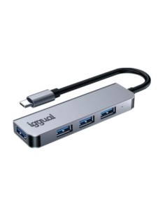 iggual Hub USB 3.0 tipo C x 4 puertos USB-A 3.0