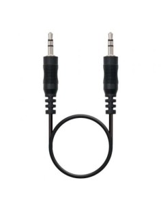 Cable Estéreo Nanocable 10.24.0120/ Jack 3.5 Macho - Jack 3.5 Macho/ 20m/ Negro