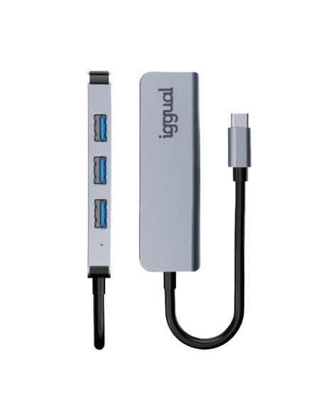 iggual Hub USB 3.0 tipo C x 4 puertos USB-A 3.0