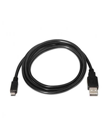 Cable USB 2.0 Nanocable 10.01.0503/ USB Macho - MicroUSB Macho/ 3m/ Negro