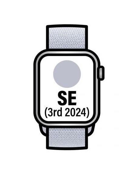 Apple Watch SE 3rd V2/ GPS/ 40mm/ Caja de Aluminio/ Correa Loop Deportiva Azul Nube