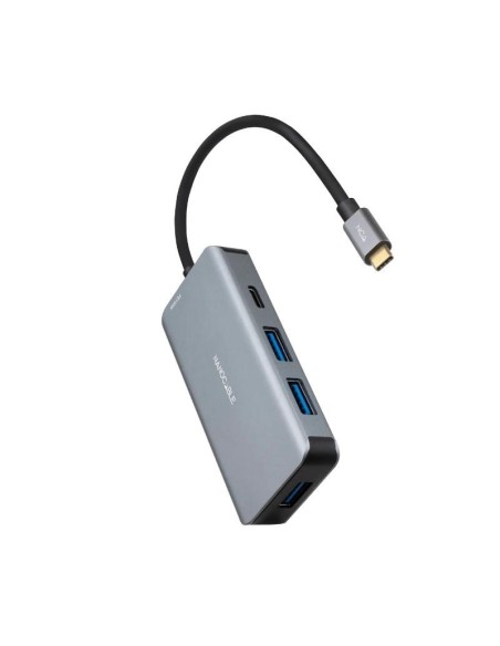 Nanocable Hub USB-C 3xUSB3.0+USB-C+USB-C PD 15cm
