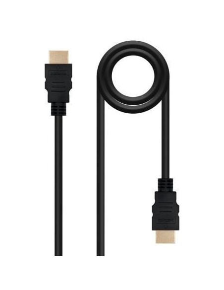 Cable HDMI 1.4 Nanocable 10.15.1700/ HDMI Macho - HDMI Macho/ 1m/ Negro