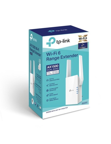 TP-Link RE505X Repetidor WiFi6 AX1500 1xGbE