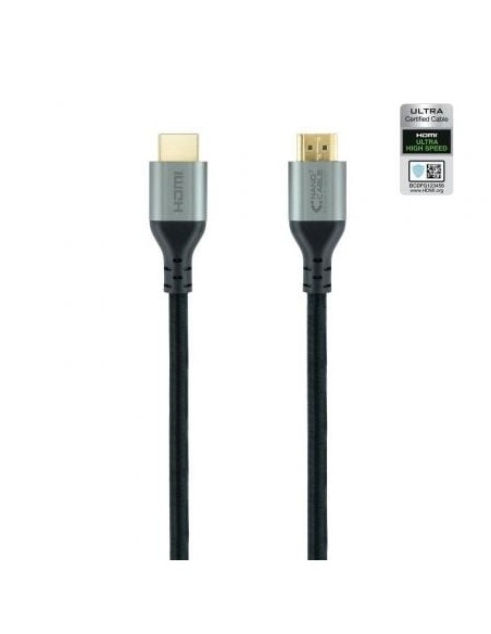 Cable HDMI 2.1 8K Nanocable 10.15.8101/ HDMI Macho - HDMI Macho/ 1m/ Certificado/ Negro