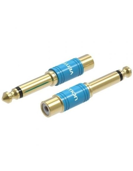 Adaptador Jack Vention VDD-C03/ RCA Hembra - Jack 6.5 Macho/ Azul