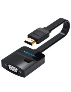 Cable Conversor Vention 74345/ HDMI Macho/ VGA Hembra/ 15cm/ Negro