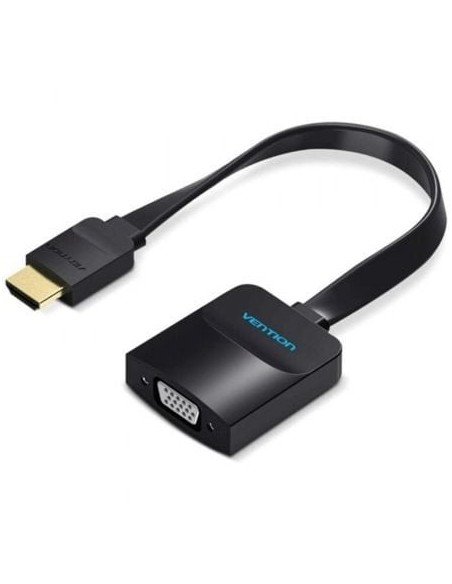 Conversor Vention 74346/ HDMI Macho/ VGA Hembra - Jack 3.5 Hembra/ 20cm/ Negro