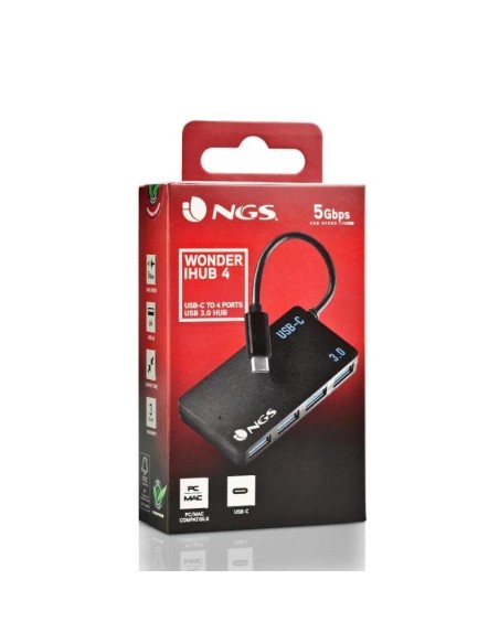 NGS Wonder 4 Hub 4 puertos usb-c