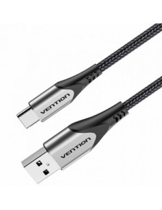 Cable USB 2.0 Tipo-C Vention CODHH/ USB Macho - USB Tipo-C Macho/ Hasta 60W/ 480Mbps/ 2m/ Gris