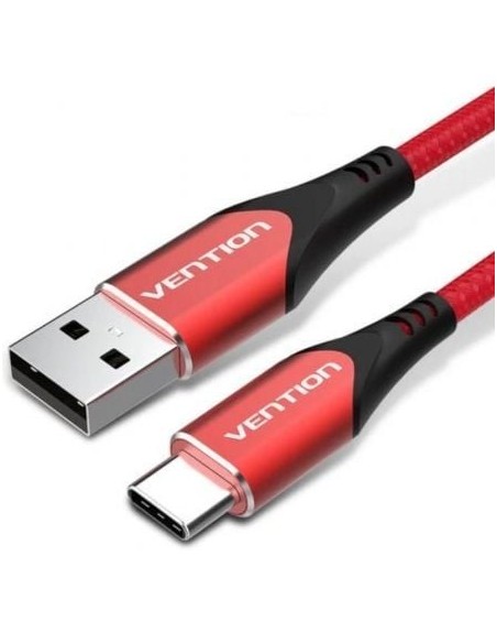 Cable USB 2.0 Tipo-C Vention CODRF/ USB Tipo-C Macho - USB Macho/ 480Mbps/ 1m/ Rojo