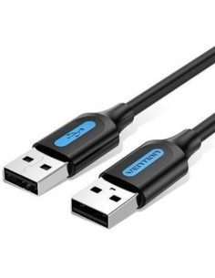 Cable USB 2.0 Vention COJBH/ USB Macho - USB Macho/ 480Mbps/ 2m/ Negro