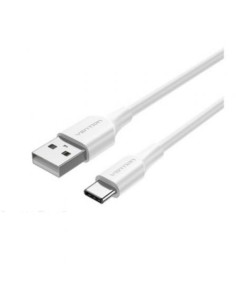Cable USB 2.0 Tipo-C Vention CTHWH/ USB Tipo-C Macho - USB Macho/ Hasta 60W/ 480Mbps/ 2m/ Blanco