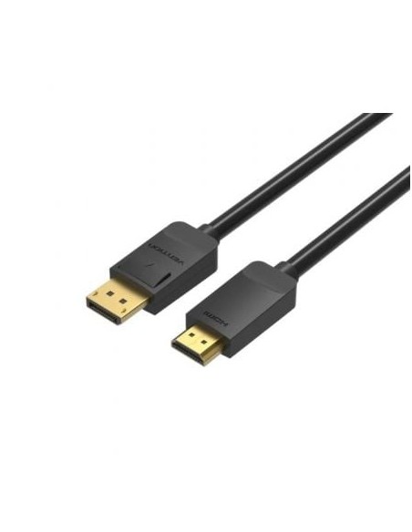 Cable Conversor Vention HADBH/ Displayport Macho - HDMI Macho/ 2m/ Negro